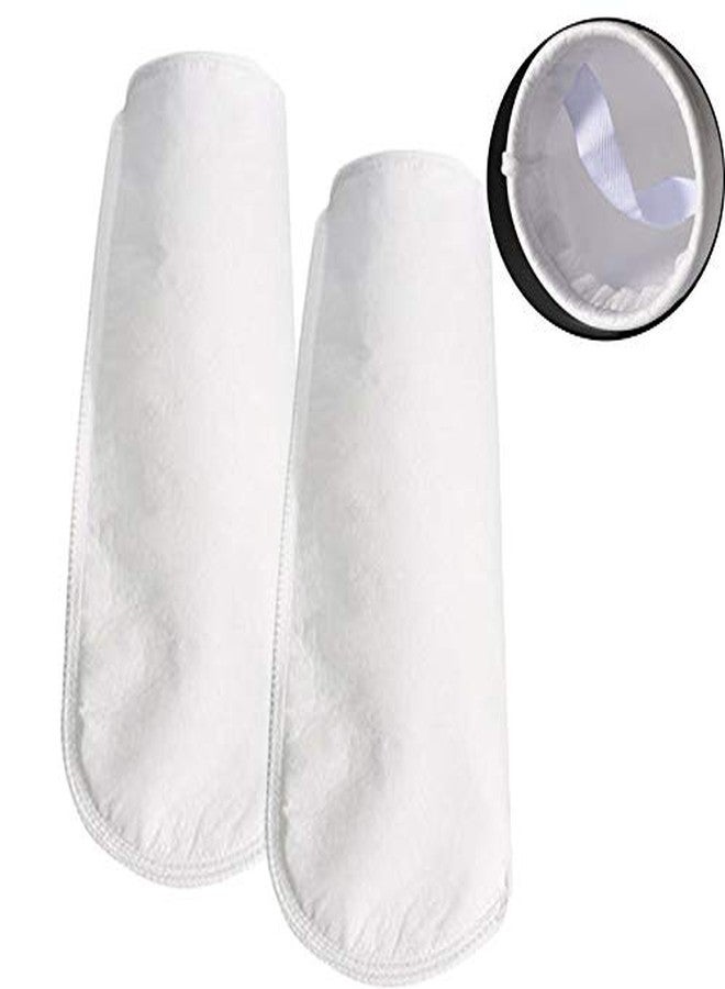 Honritone 4 Inch Ring Polypropylene Felt Filter Bag 1 Micron 4" x 14" Liquid Aquarium Filter Socks Size 4 - Pack of 2 (4" x 14", 1 Micron) - Image 1